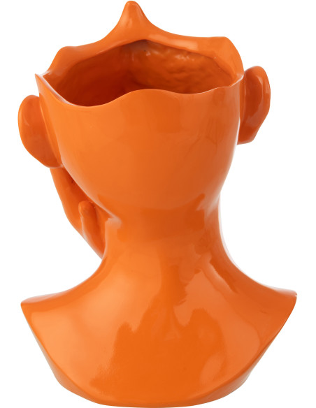 CACHEPOT FEMME POLYRÉSINE OR (21x20x27,5cm) 