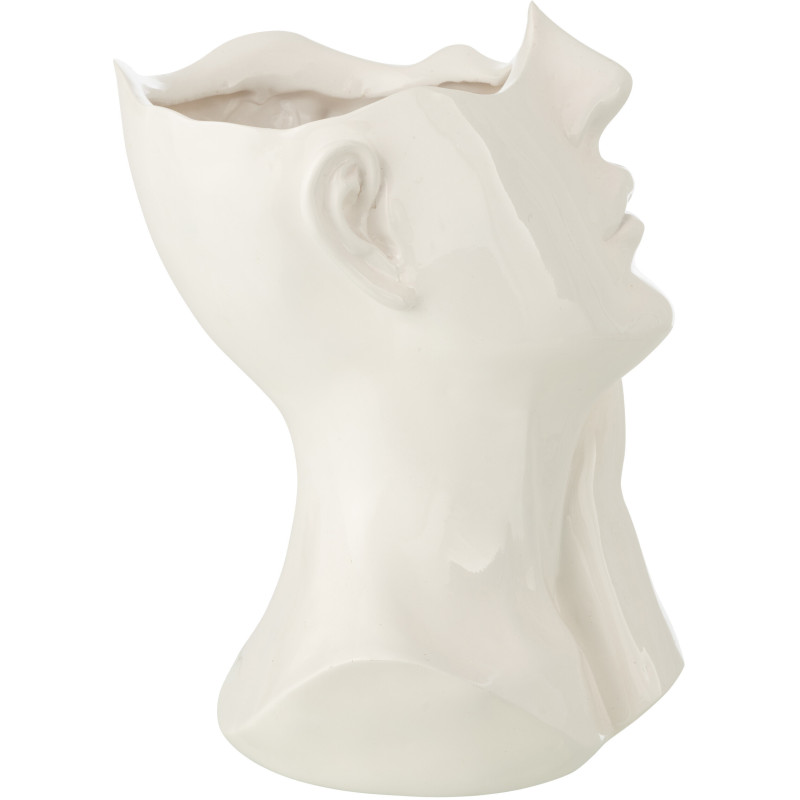 CACHEPOT FEMME POLYRÉSINE BLA (21x20x27,5cm) 