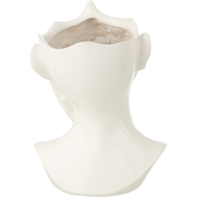 CACHEPOT FEMME POLYRÉSINE BLA (21x20x27,5cm) 