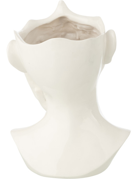 CACHEPOT FEMME POLYRÉSINE BLA (21x20x27,5cm) 