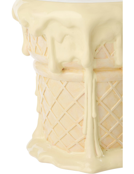 TABL APP CRÈM GLA ABR/BEI (36,5x36x38,5cm) 