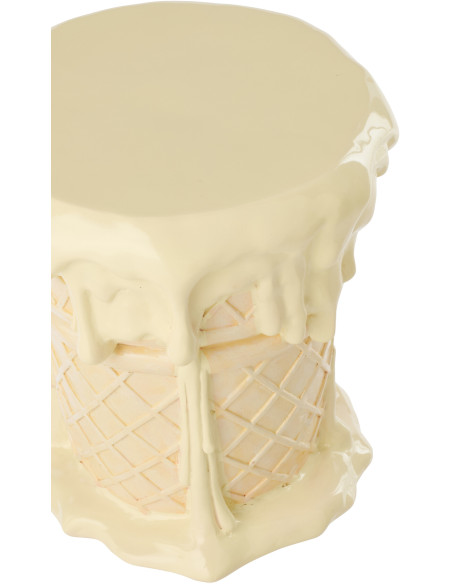 TABL APP CRÈM GLA ABR/BEI (36,5x36x38,5cm) 