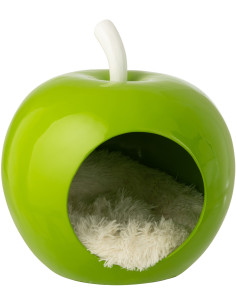 PAN CHAT POMME POLYRÉS VRT/BLA (45x42x45cm) 