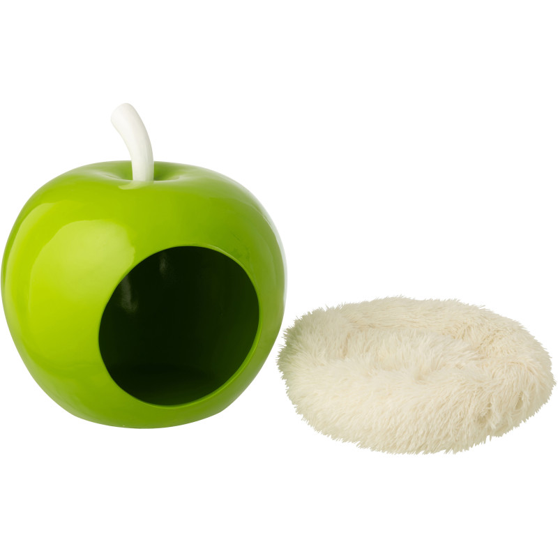 PAN CHAT POMME POLYRÉS VRT/BLA (45x42x45cm) 