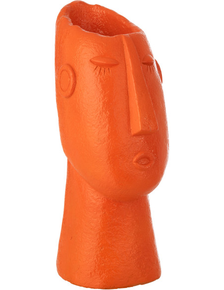 VASE VISAGE EXTÉRIEUR MGO OR (24x17x43cm) 