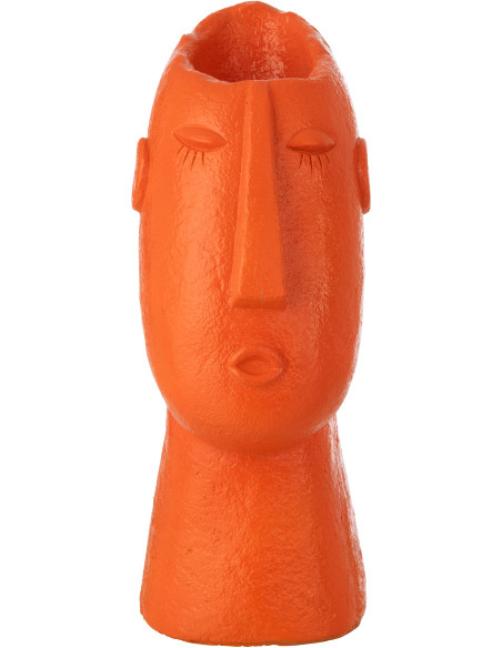 VASE VISAGE EXTÉRIEUR MGO OR (24x17x43cm) 