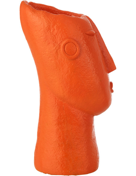 VASE VISAGE EXTÉRIEUR MGO OR (24x17x43cm) 