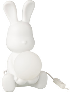 LAMPE LAPIN POLYRÉS BLA (22x25x30,5cm) 