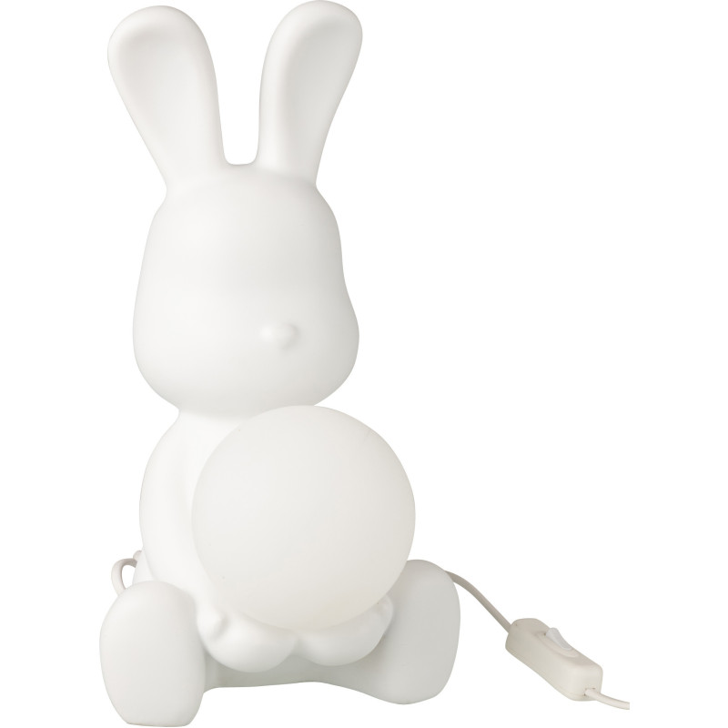 LAMPE LAPIN POLYRÉS BLA (22x25x30,5cm) 
