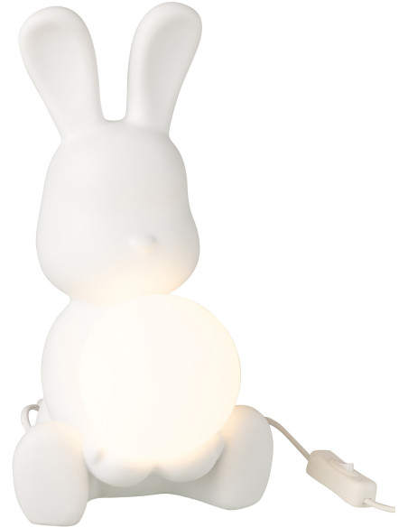 LAMPE LAPIN POLYRÉS BLA (22x25x30,5cm) 