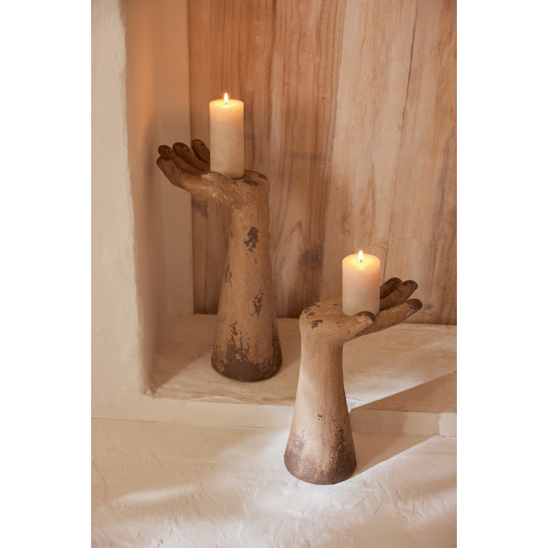 S/2 MAINS EXT ANTIQ MAGN BEI (27x20x50cm) 