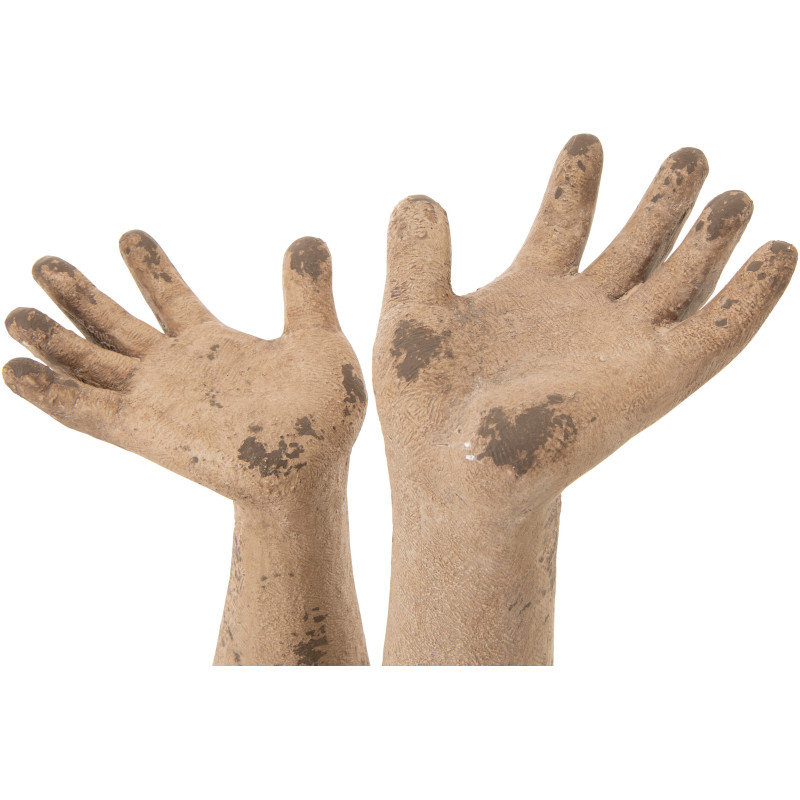 S/2 MAINS EXT ANTIQ MAGN BEI (27x20x50cm) 