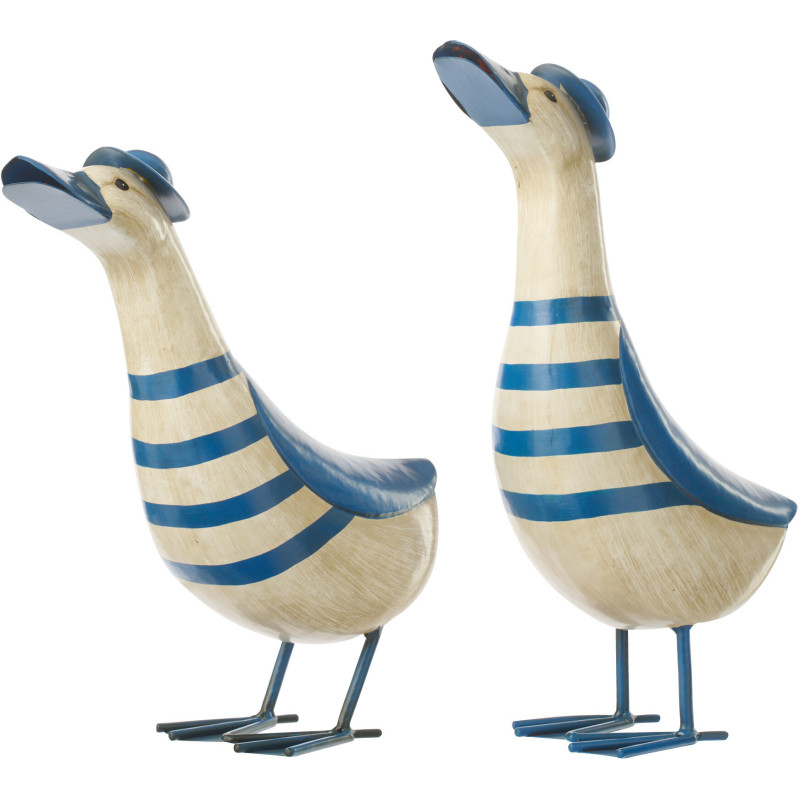 CANARD LIGNÉ MET BL/BLA S ASS2 (21x12x36,5cm) 