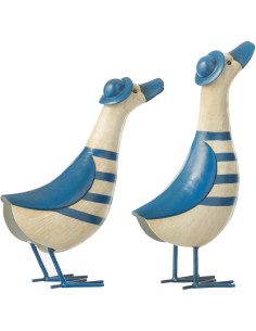 CANARD LIGNÉ MET BL/BLA S ASS2 (21x12x36,5cm) 