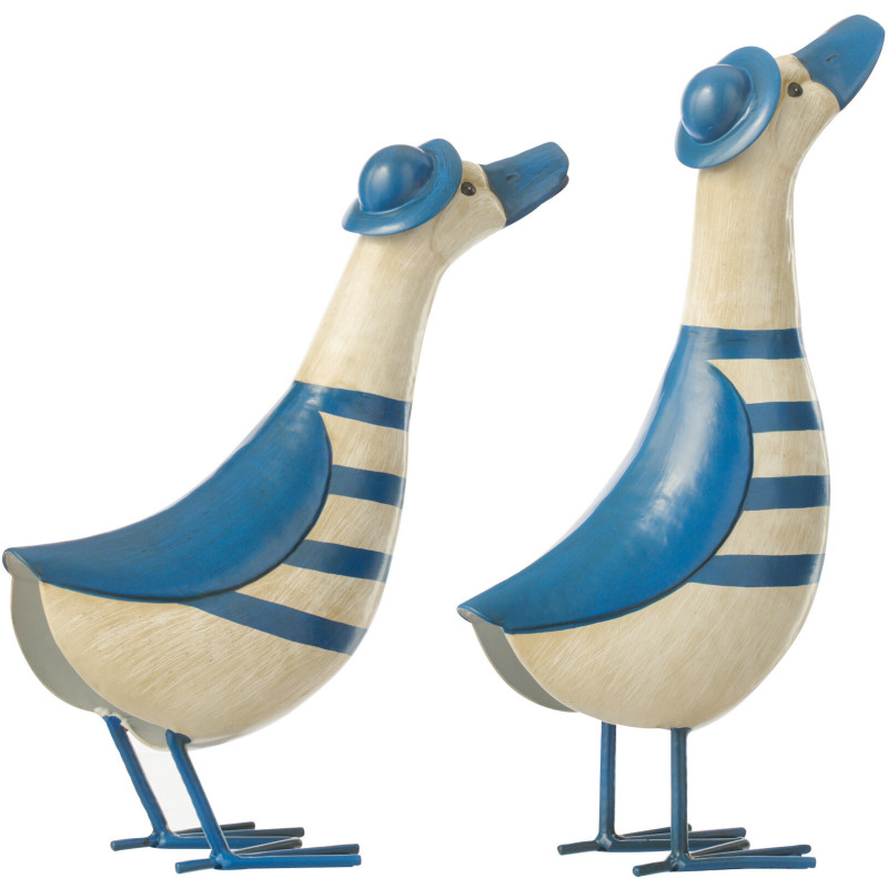 CANARD LIGNÉ MET BL/BLA S ASS2 (21x12x36,5cm) 