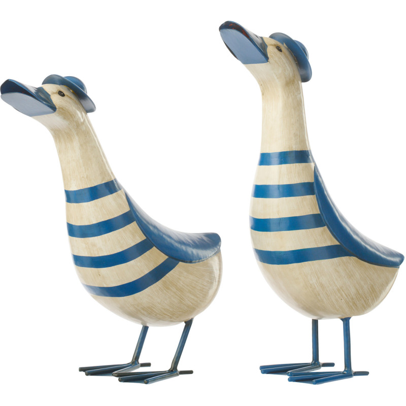 CANARD LIGNÉ MET BL/BLA L ASS2 (29,5x13,5x44,5cm) 