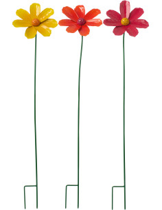 FLEUR MÉTAL MULTI S ASS3 (19x13x89,5cm) 