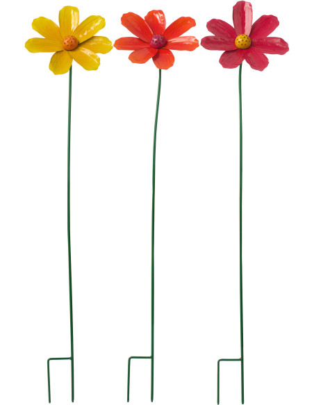 FLEUR MÉTAL MULTI S ASS3 (19x13x89,5cm) 