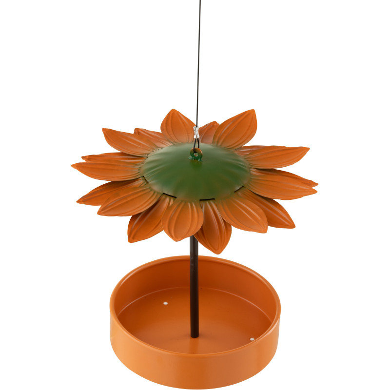 NICHOIR MÉTAL JAUNE (22x22x23,5cm) 