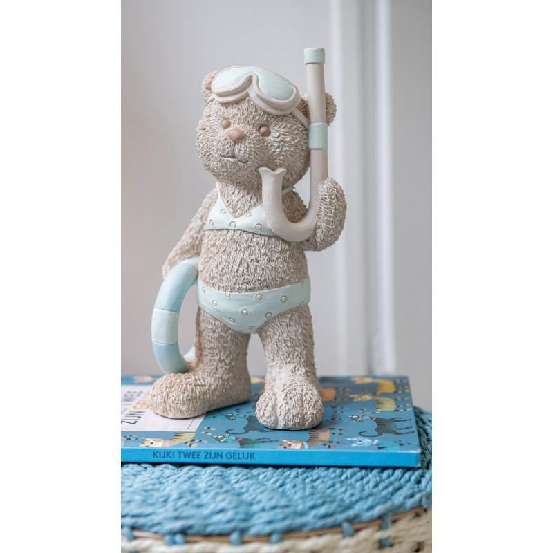 OURS FILLE/GARÇ BEI/BL L ASS2 (15,5x12,8x23,2cm) 