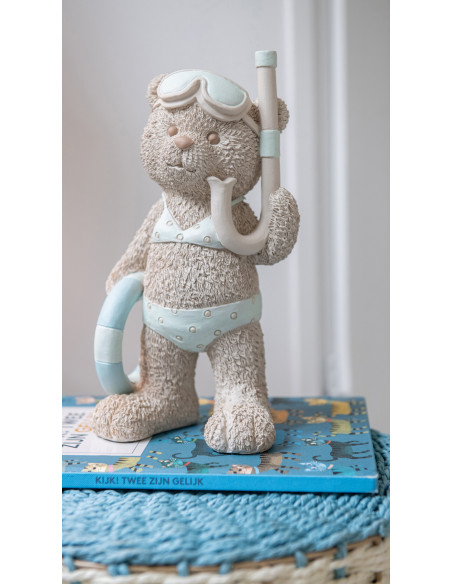 OURS FILLE/GARÇ BEI/BL L ASS2 (15,5x12,8x23,2cm) 