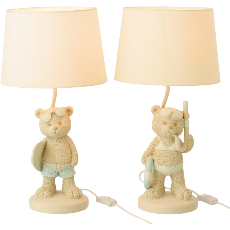 LAMPE OURS PLAG FI/GAR ASS2 (26x26x48cm) 