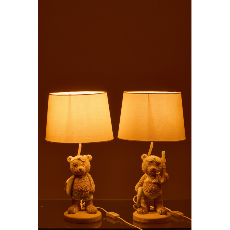 LAMPE OURS PLAG FI/GAR ASS2 (26x26x48cm) 