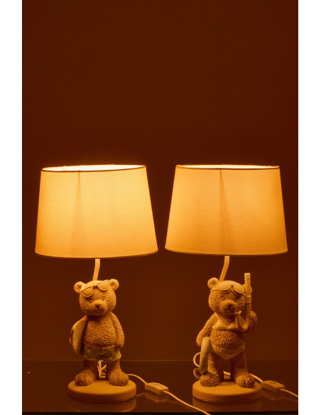 LAMPE OURS PLAG FI/GAR ASS2 (26x26x48cm) 
