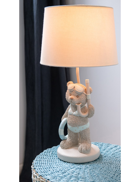 LAMPE OURS PLAG FI/GAR ASS2 (26x26x48cm) 