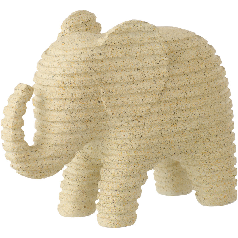 ÉLÉPHANT LIGNÉ POLYRÉS BEI L (22,2x9x16,7cm) 