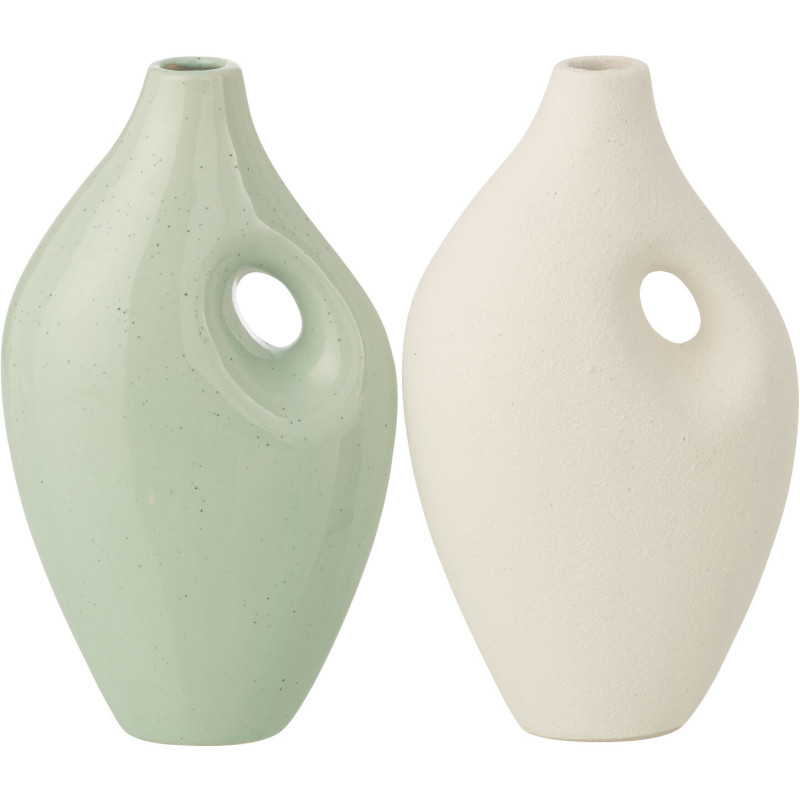 VASE YURI VRT/BLA S ASS2 (10x6x17,5cm) 