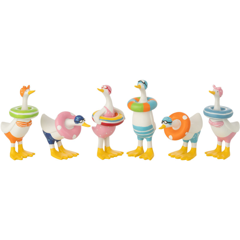 CANARD POLYRÉSINE MIX S ASS6 (8,5x5x13cm) 