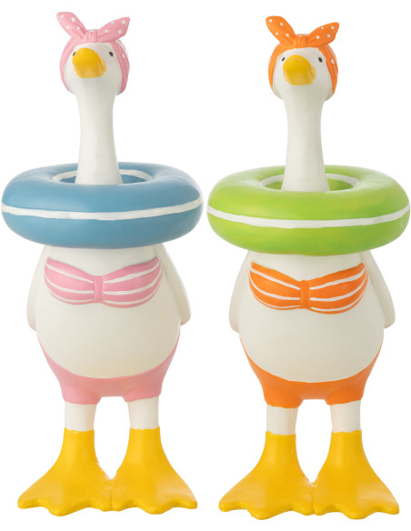 CANARD POLYRÉSINE MIX L ASS2 (23,5x16x40cm) 