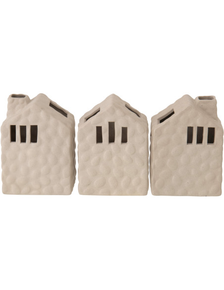 VASE MAISON PORCEL GRÈ ASS3 (11x7,5x14,5cm) 