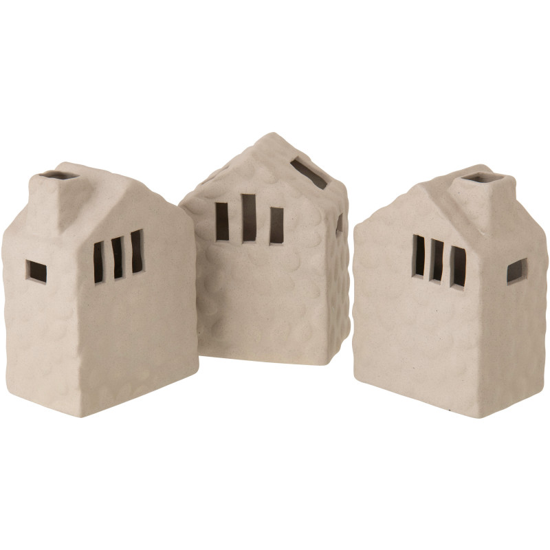 VASE MAISON PORCEL GRÈ ASS3 (11x7,5x14,5cm) 