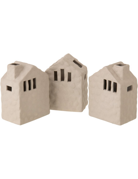 VASE MAISON PORCEL GRÈ ASS3 (11x7,5x14,5cm) 