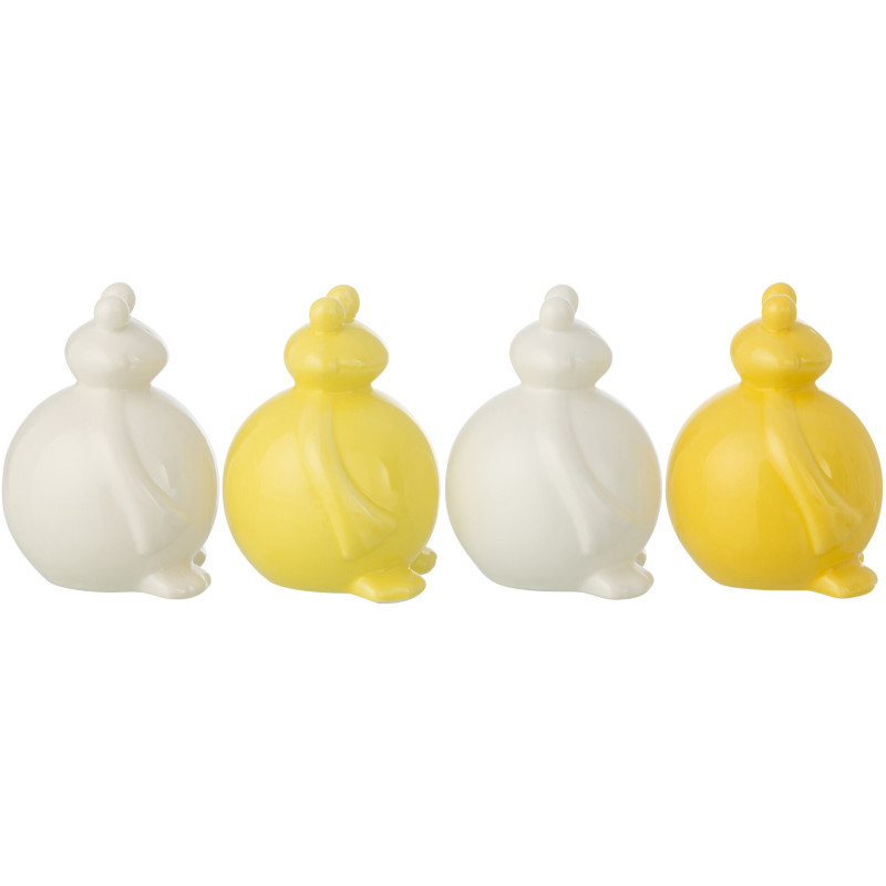 GRENOU PORCEL BLA/JAU S ASS4 (8x7,5x10cm) 