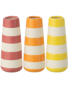 VASE LIGNÉ PORCEL MIX S ASS3 (5,5x5,5x13cm) 
