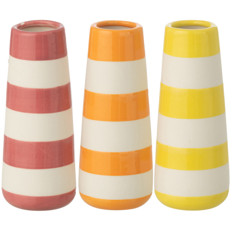 VASE LIGNÉ PORCEL MIX S ASS3 (5,5x5,5x13cm) 