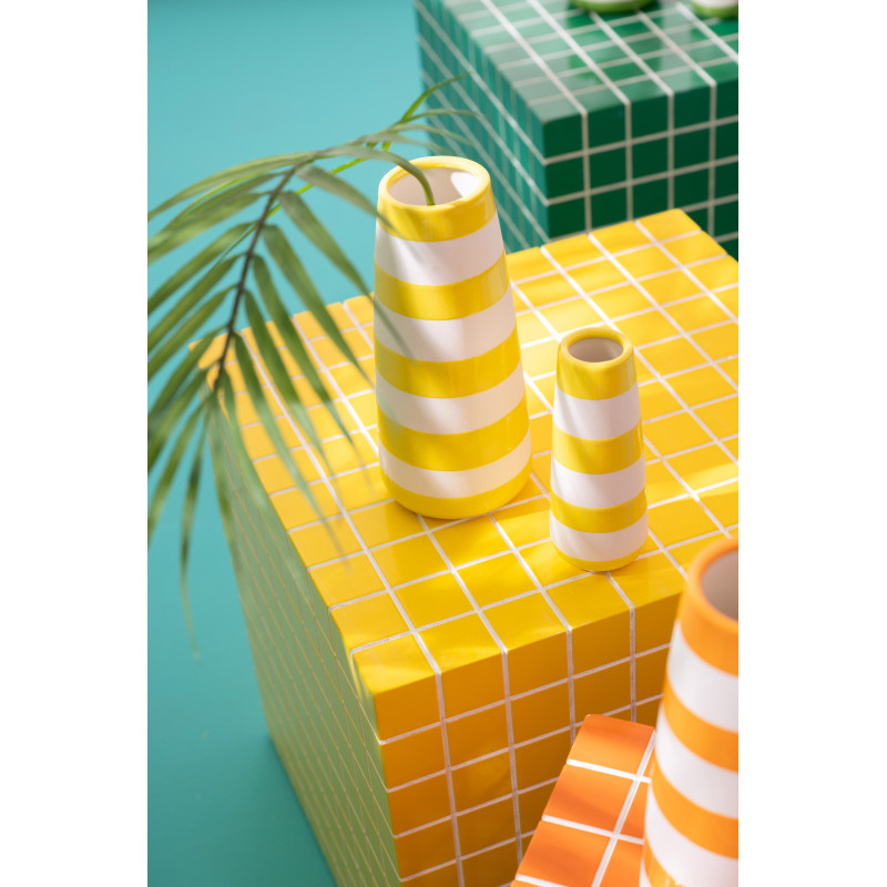 VASE LIGNÉ PORCEL MIX S ASS3 (5,5x5,5x13cm) 