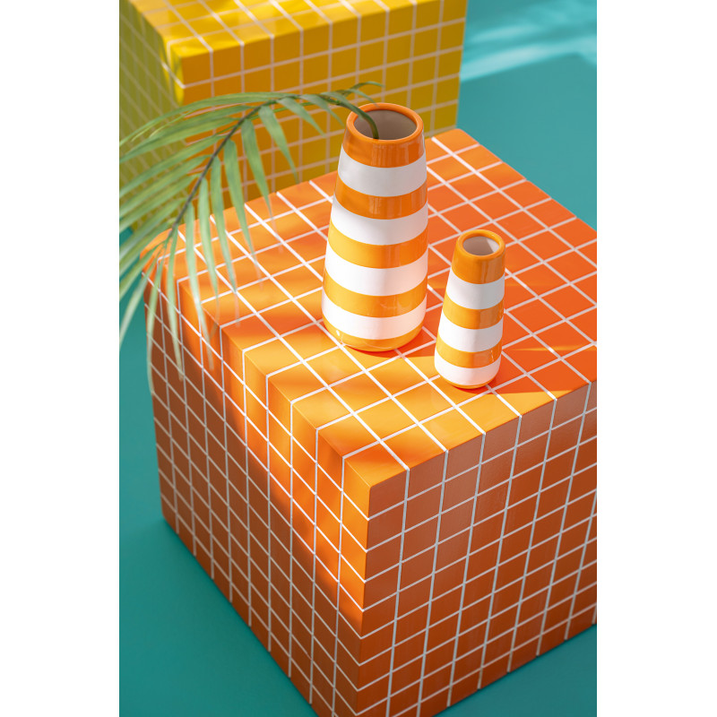 VASE LIGNÉ PORCEL MIX L ASS3 (8,5x8,5x18,5cm) 