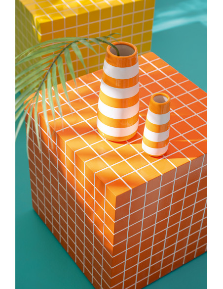 VASE LIGNÉ PORCEL MIX L ASS3 (8,5x8,5x18,5cm) 