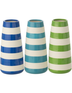 VASE LIGN PORCEL VRT/BL L ASS3 (8,5x8,5x18,5cm) 