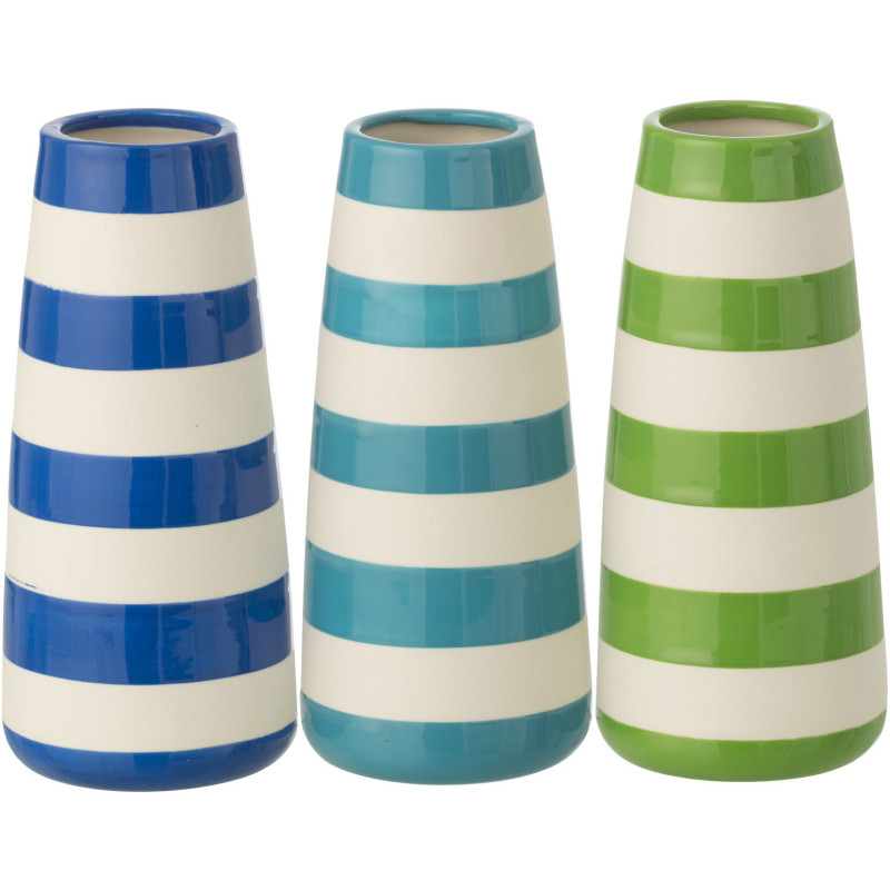 VASE LIGN PORCEL VRT/BL L ASS3 (8,5x8,5x18,5cm) 