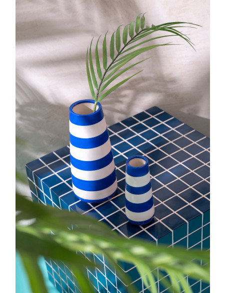 VASE LIGN PORCEL VRT/BL L ASS3 (8,5x8,5x18,5cm) 