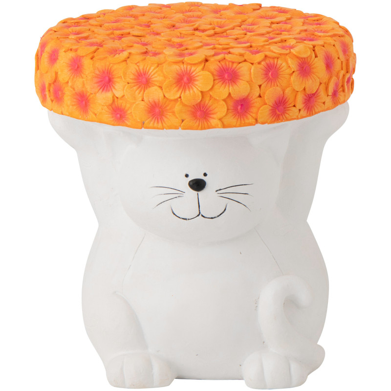 TABL APP CHAT MAGN BLA/OR (32,5x32,5x34,5cm) 