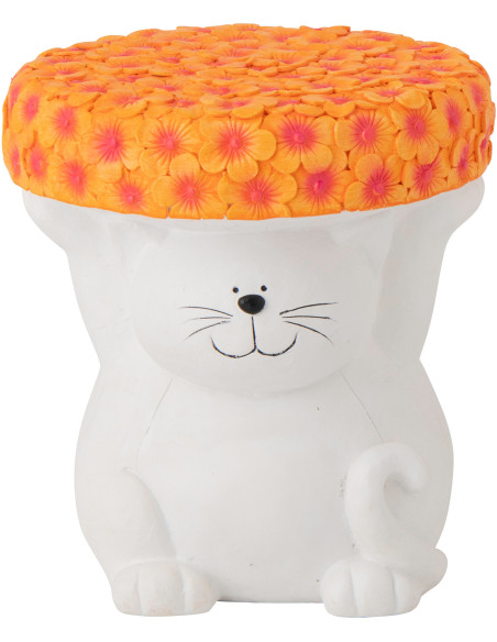 TABL APP CHAT MAGN BLA/OR (32,5x32,5x34,5cm) 