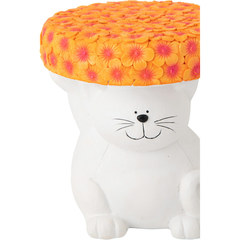 TABL APP CHAT MAGN BLA/OR (32,5x32,5x34,5cm) 