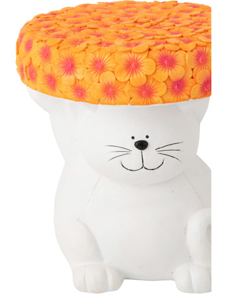 TABL APP CHAT MAGN BLA/OR (32,5x32,5x34,5cm) 