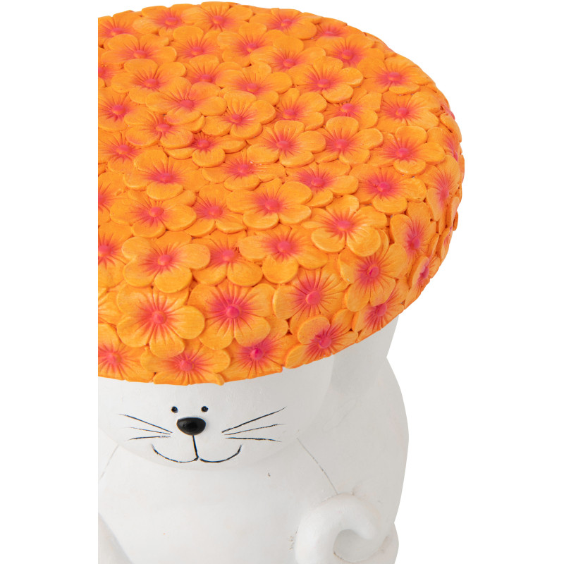 TABL APP CHAT MAGN BLA/OR (32,5x32,5x34,5cm) 